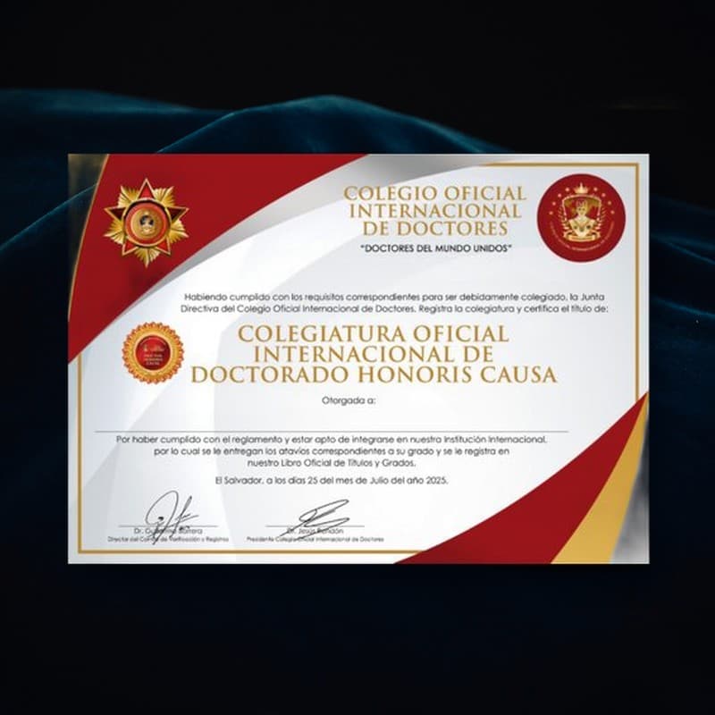 Diploma de colegiatura