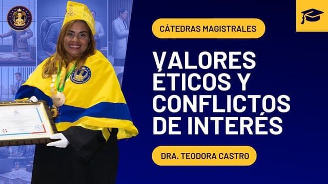 Portada de la grabación: Valores éticos y conflictos de interés