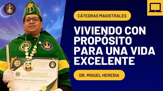 Portada de la grabación: Viviendo con propósito para una vida excelente