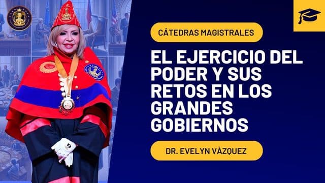 Portada de la grabación: El ejercicio del poder y sus retos en los grandes gobiernos