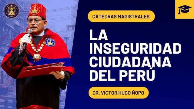 Portada de la grabación: La inseguridad ciudadana del Perú