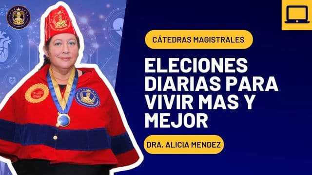 Portada de la grabación: Elecciones diarias para vivir más y mejor