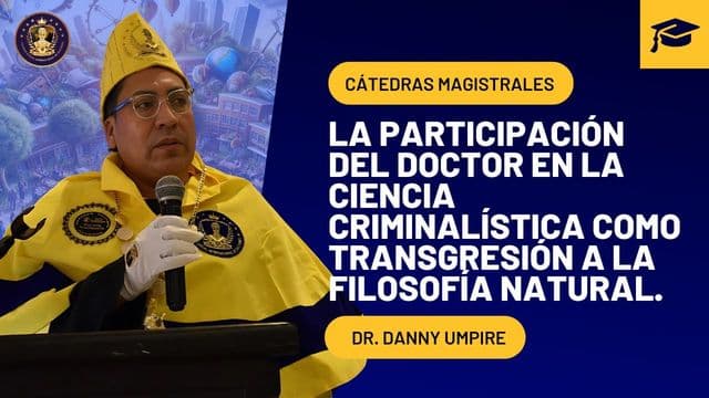 Portada de la grabación: La participación del doctor en la ciencia criminalística