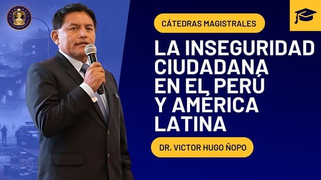 Portada de la grabación: La inseguridad ciudadana en el Perú y América Latina
